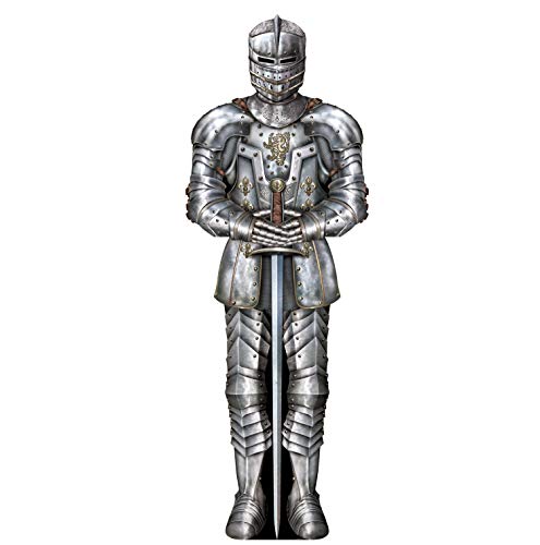 Beistle 57466 Jointed Suit of Armor Knight Cut Out Mittelalterliche Themenparty Wanddekoration Foto Requisite Hintergrund, Paper, Mehrfarbig Beistle 57466 Jointed Suit of Armor Knight Cut Out Mittelalterliche Themenparty Wanddekoration Foto Requisite Hintergrund, Paper, Mehrfarbig von Beistle