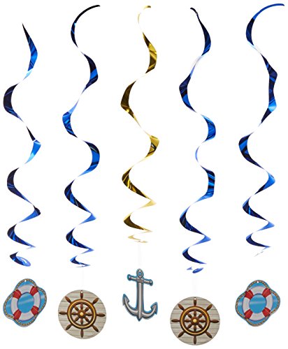 Beistle 57578 5 Piece Cruise Ship Whirls Party-Zubehör, Mehrfarbig Beistle 57578 5 Piece Cruise Ship Whirls Party-Zubehör, Mehrfarbig von Beistle