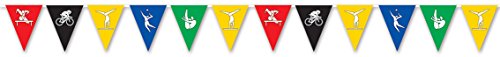 Beistle 59870 Multicolor Summer Sports Pennant Pc. Mehrfarbiges Sommersport-Wimpel-Banner – 1 Stück, Kunststoff Beistle 59870 Multicolor Summer Sports Pennant Pc. Mehrfarbiges Sommersport-Wimpel-Banner – 1 Stück, Kunststoff von Beistle