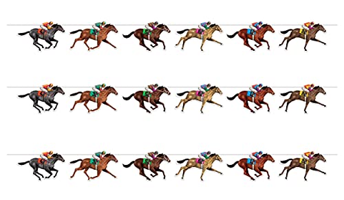 Beistle 59951 3 Stück Horse Racing Luftschlangen, 26,7 cm X 6 ', Multicolor Beistle 59951 3 Stück Horse Racing Luftschlangen, 26,7 cm X 6 ', Multicolor von Beistle