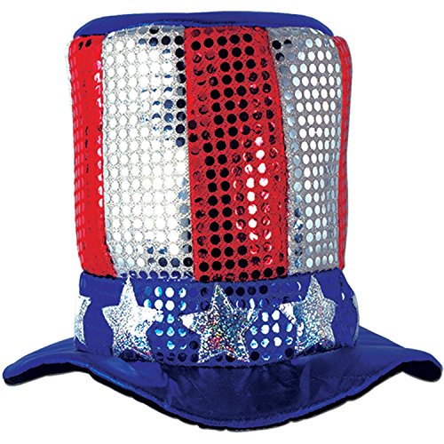 Beistle 60701 Glitz 'N Gleam Uncle Sam Zylinder von Beistle