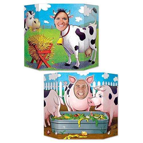 Beistle Barnyard Friends Farm-Thema Fotoautomaten-Requisite – Western-Geburtstagspartyzubehör – Wand-Hintergrund, 91 x 25 cm, Mehrfarbig Beistle Barnyard Friends Farm-Thema Fotoautomaten-Requisite – Western-Geburtstagspartyzubehör – Wand-Hintergrund, 91 x 25 cm, Mehrfarbig von Beistle