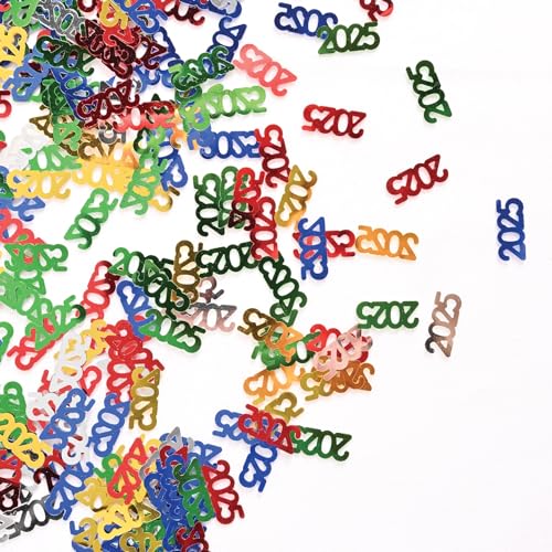 Beistle Buntes Konfetti 2025 für Abschlussdekorationen und Silvesterpartys, 42,5 g, mehrfarbig Beistle Buntes Konfetti 2025 für Abschlussdekorationen und Silvesterpartys, 42,5 g, mehrfarbig von Beistle