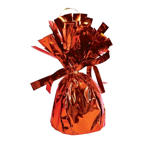 Beistle Halloween Sortiment Ballongewichte - 6 orangefarbene 6 schwarze Anker mit Schlaufen für Halloween-Partys, Süßigkeiten-or-Treat-Events, Spukhäuser und gruselige Dekorationen, je 170 g von Beistle