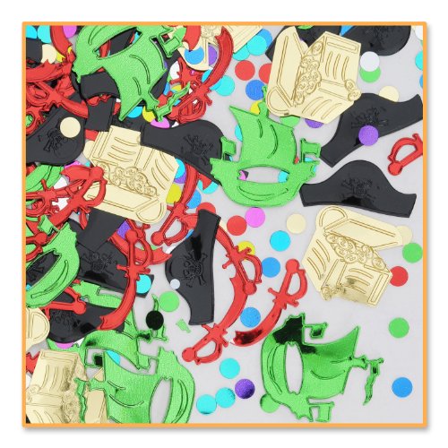 Beistle Kunststoff-Konfetti mit Piratenparty-Motiv, 1 Stück, Mehrfarbig Beistle Kunststoff-Konfetti mit Piratenparty-Motiv, 1 Stück, Mehrfarbig von Beistle