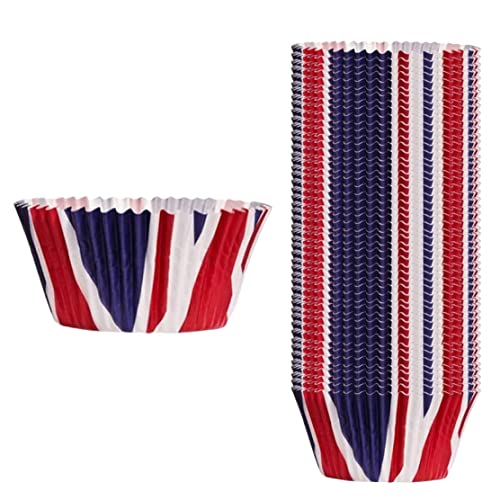 Beito 50pcs Union Jack Cupcake Fälle, Cupcake -Fälle, Krönungsdekorationen, Party Mini Back Muffin Cupcake Case König Charles III Krönung Cupcake Cases Dekoration für König Charles The Third Street Beito 50pcs Union Jack Cupcake Fälle, Cupcake -Fälle, Krönungsdekorationen, Party Mini Back Muffin Cupcake Case König Charles III Krönung Cupcake Cases Dekoration für König Charles The Third Street von Beito