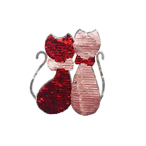 Beito Cat Wende Patches Farbe ändern Sequin Kleidung Flecken Nähen Auf Pailletten Aufnäher DIY Für Kleidung 1PC Beito Cat Wende Patches Farbe ändern Sequin Kleidung Flecken Nähen Auf Pailletten Aufnäher DIY Für Kleidung 1PC von Beito