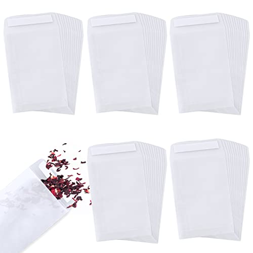 Bekecidi 120 Stück Pergaminbeutel, kleine Umschläge, Hochzeits-Konfetti Beutel, Selbstklebend, Weiße Papiertüten, Wachsschmelzverpackung, Samenumschläge, Hochzeitsgeschenkbeutel 70 x 105 mm Bekecidi 120 Stück Pergaminbeutel, kleine Umschläge, Hochzeits-Konfetti Beutel, Selbstklebend, Weiße Papiertüten, Wachsschmelzverpackung, Samenumschläge, Hochzeitsgeschenkbeutel 70 x 105 mm von Bekecidi