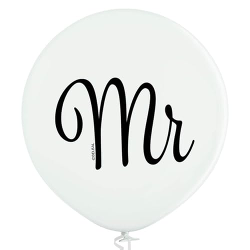 U175 Luftballon Ø 60cm/1Stk. |Weiß Mr. von Belbal