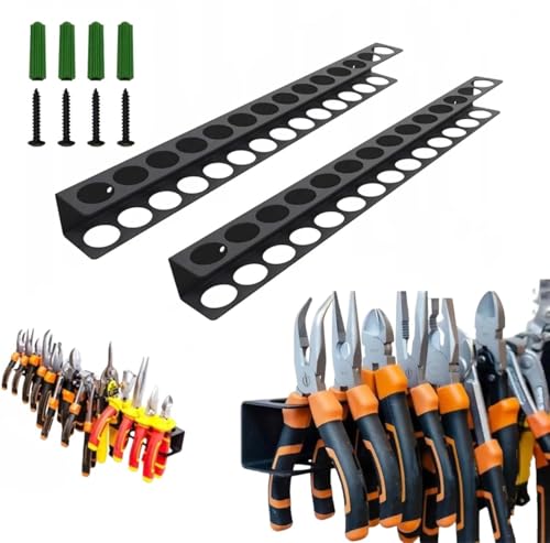 Beler Schraubenzieher Halterung, 2 Stück Zangenhalter Wandhalterung, Werkzeug Wandhalterung, Schraubendreher Zangen Wandregal, Hammerständer Organizer für Garage Werkstätten Werkbänke (14 Löchern) Beler Schraubenzieher Halterung, 2 Stück Zangenhalter Wandhalterung, Werkzeug Wandhalterung, Schraubendreher Zangen Wandregal, Hammerständer Organizer für Garage Werkstätten Werkbänke (14 Löchern) von Beler