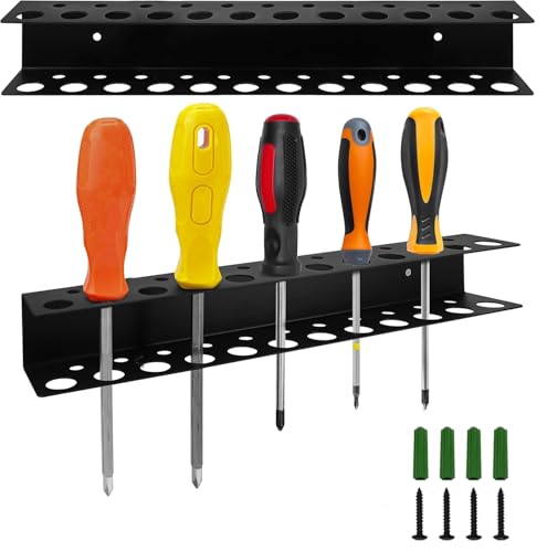 Beler Schraubenzieher Halterung, 2 Stück Zangenhalter Wandhalterung, Werkzeug Wandhalterung, Schraubendreher Zangen Wandregal, Hammerständer Organizer für Garage Werkstätten Werkbänke (23 Löchern) Beler Schraubenzieher Halterung, 2 Stück Zangenhalter Wandhalterung, Werkzeug Wandhalterung, Schraubendreher Zangen Wandregal, Hammerständer Organizer für Garage Werkstätten Werkbänke (23 Löchern) von Beler