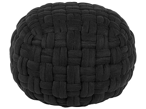 Beliani Trendy Ottoman in Schwarz Samtstoff 45x35 cm Hopa Beliani Trendy Ottoman in Schwarz Samtstoff 45x35 cm Hopa von Beliani