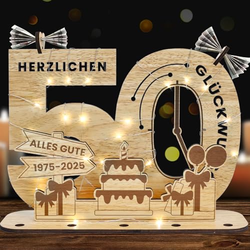 Belillpipi 2025 Originelle 50 Geburtstag Deko Geburtstag Holz mit LED, Frauen & Männer Geldgeschenke Geburtstag Pixel Retro Holz-Schild Gästebuch für Geschenke, Partys, Geburtstage, Jubiläum Belillpipi 2025 Originelle 50 Geburtstag Deko Geburtstag Holz mit LED, Frauen & Männer Geldgeschenke Geburtstag Pixel Retro Holz-Schild Gästebuch für Geschenke, Partys, Geburtstage, Jubiläum von Belillpipi