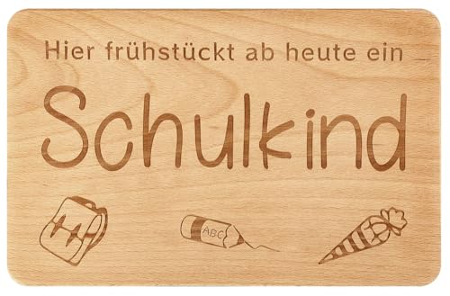 Belillpipi Frühstücksbrett Schulkind – 2025 Einschulung Geschenk für Mädchen & Jungen – 22x14cm, personalisiertes Andenken zum Schulanfang Belillpipi Frühstücksbrett Schulkind – 2025 Einschulung Geschenk für Mädchen & Jungen – 22x14cm, personalisiertes Andenken zum Schulanfang von Belillpipi
