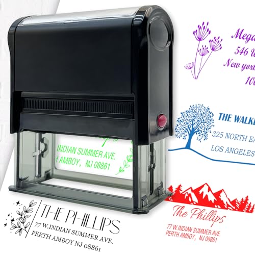 Individuelle Adressstempel mit Selbstfärbung Personalisierte Stempel für Hochzeiten Geschäftsadressen Unterschriften von Beliver