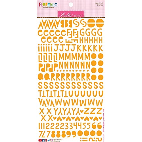Bella Blvd Orange Alphabet-Aufkleber. von Bella Blvd
