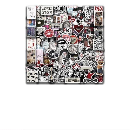 Ästhetische Y2K Sticker Set, 100 Stück, Wasserdichte Vinyl Aufkleber für Laptop, Wasserflasche, Skateboard, Party Deko Ästhetische Y2K Sticker Set, 100 Stück, Wasserdichte Vinyl Aufkleber für Laptop, Wasserflasche, Skateboard, Party Deko von BellaBlend