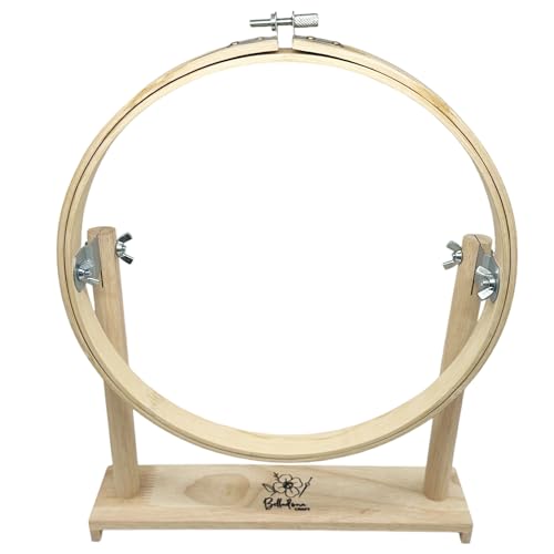 Stickrahmen mit Holzfuß, Durchmesser 25 cm, speziell für Kreuzstich und Handnäharbeiten Stickrahmen mit Holzfuß, Durchmesser 25 cm, speziell für Kreuzstich und Handnäharbeiten von Belladona Craft