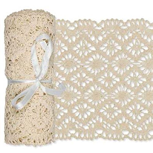 Häkelspitze aus Baumwolle Breite: 15 cm Länge: 180 cm Farbe creme Häkelspitze aus Baumwolle Breite: 15 cm Länge: 180 cm Farbe creme von CURV BAR