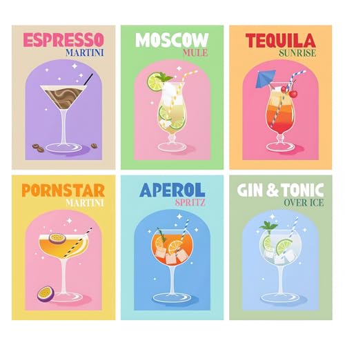 Bellatoi 6 Stück Diamond Painting Cocktail für Erwachsene und Kinder, Aperol Diamant Painting Bilder für Schlafzimmer Wohnzimmer Wand Deko Bellatoi 6 Stück Diamond Painting Cocktail für Erwachsene und Kinder, Aperol Diamant Painting Bilder für Schlafzimmer Wohnzimmer Wand Deko von Bellatoi
