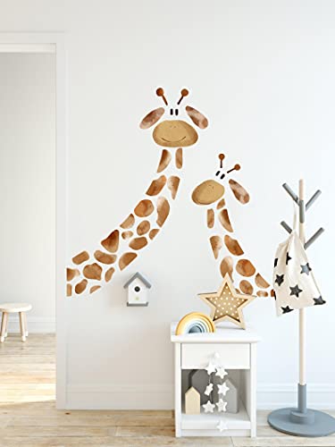Wandaufkleber für Kinderzimmer, Giraffe, Tiere, Aufkleber zum Abziehen und Aufkleben, für Kinderzimmer von BelleImpression