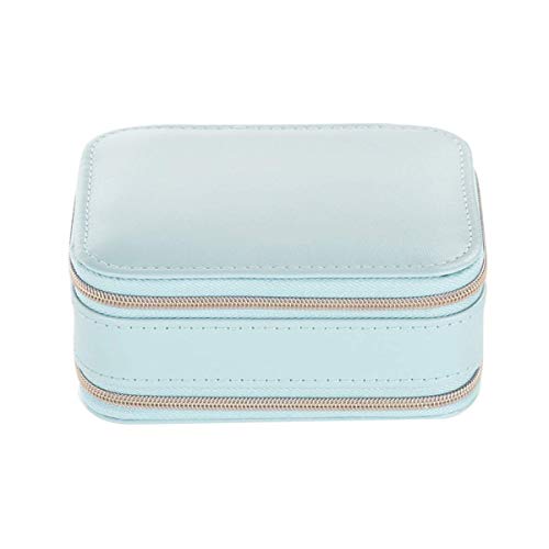 Belons Kleine Reise Schmuckkästchen, PU Leder Schmuckschatulle Ringe Ohrringe Halskette Schmuck Aufbewahrungsbox Schmuckkoffer Schmuckbox mit Reißverschlüssen Spiegel, Blau Belons Kleine Reise Schmuckkästchen, PU Leder Schmuckschatulle Ringe Ohrringe Halskette Schmuck Aufbewahrungsbox Schmuckkoffer Schmuckbox mit Reißverschlüssen Spiegel, Blau von Belons