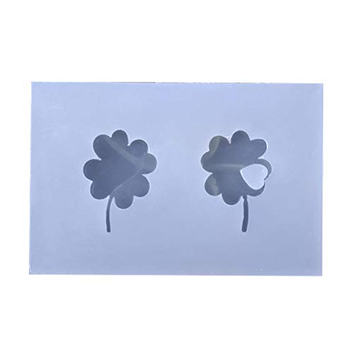 BELTI Epoxidform Mini Lucky Vierblatt Kleeform Silikon Epoxidharz UV-Kleber Bastelform Kreative DIY Kunst Anhänger Brosche Schmuck Werkzeug Zubehör von Belti