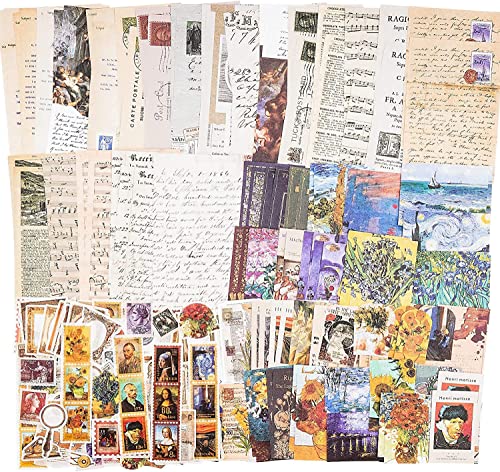 200 Stück Scrapbooking Sticker 120 Vintage Bastelpapier und 80 Washi Sticker Retro Aufkleber Stickers Aesthetic Scrapbook Zubehör Set Sticker für DIY Bullet Journal Zubehör 200 Stück Scrapbooking Sticker 120 Vintage Bastelpapier und 80 Washi Sticker Retro Aufkleber Stickers Aesthetic Scrapbook Zubehör Set Sticker für DIY Bullet Journal Zubehör von Belugsin
