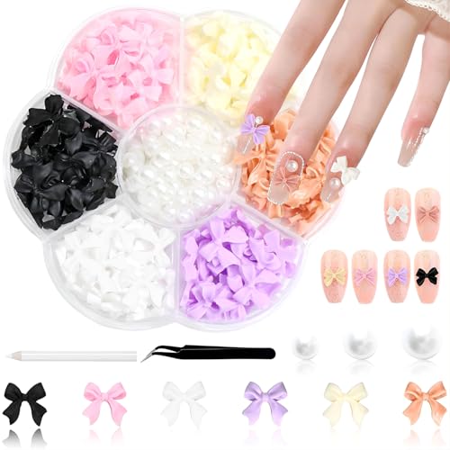 Belugsin 300 Stück Bunte Schleifenknoten Nagel Strasssteine Nägel Charms Schleifen Bowknot Pearls Nail Decorations Schleifen mit Dotting Pen und Pinzette für Nail DIY Nagel Kunst Dekorations Belugsin 300 Stück Bunte Schleifenknoten Nagel Strasssteine Nägel Charms Schleifen Bowknot Pearls Nail Decorations Schleifen mit Dotting Pen und Pinzette für Nail DIY Nagel Kunst Dekorations von Belugsin
