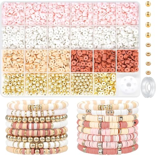 Belugsin Perlen für Armbänder 3000 Stück Perlen zum Auffädeln Heishi Perlen Set Perlen für Armbänder Selber Machen Polymer Clay Beads Schmuck Selber Machen set für DIY Schmuck Halskette Ohrringe Kette Belugsin Perlen für Armbänder 3000 Stück Perlen zum Auffädeln Heishi Perlen Set Perlen für Armbänder Selber Machen Polymer Clay Beads Schmuck Selber Machen set für DIY Schmuck Halskette Ohrringe Kette von Belugsin