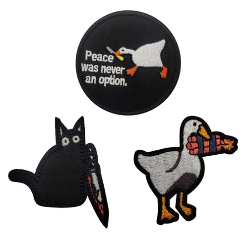 3 Stück Patches Klett Lustig Rucksack Patch Klett Patch Militär Patch Süße Ente Klett GäNse Entenbissmesser-Aufnäher für Jungen, Mädchen, Jacken, Jeans, Rucksäcke 3 Stück Patches Klett Lustig Rucksack Patch Klett Patch Militär Patch Süße Ente Klett GäNse Entenbissmesser-Aufnäher für Jungen, Mädchen, Jacken, Jeans, Rucksäcke von Belvanr