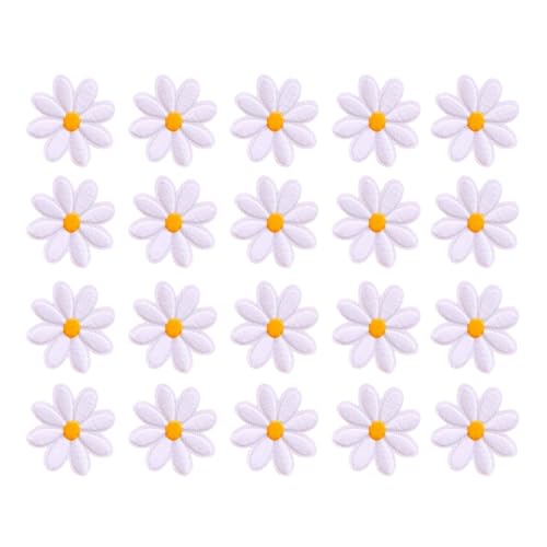 Belvanr Gänseblümchen Blume Patch 20 Stück Patches Gänseblümchen Flicken zum Aufbügeln Bestickte Aufnäher Gänseblümchen-Applikation zum Aufbügeln Exquisite Stickerei Aufnäher Nähen Aufnäher Belvanr Gänseblümchen Blume Patch 20 Stück Patches Gänseblümchen Flicken zum Aufbügeln Bestickte Aufnäher Gänseblümchen-Applikation zum Aufbügeln Exquisite Stickerei Aufnäher Nähen Aufnäher von Belvanr