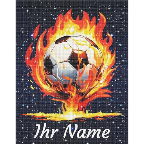 Bemaystar Personalisiert fussball diamond painting - diamond painting kinder Set für Erwachsene Personalisierte Fußballgeschenke für Jungen und Mädchen von Bemaystar