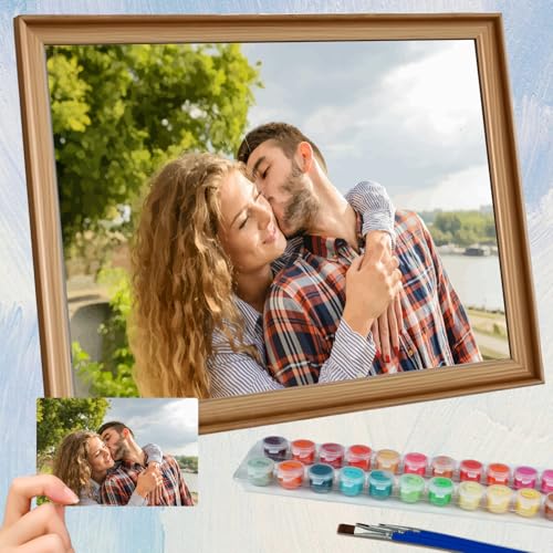 Malen nach Zahlen Personalisiert Eigenes Bild – Malen nach Zahlen Erwachsene mit Eigenem Foto, DIY Paint by Numbers Set Personalisiertes Geschenk für Paare, Familie, Freunde, Haustiere, Home Decor Malen nach Zahlen Personalisiert Eigenes Bild – Malen nach Zahlen Erwachsene mit Eigenem Foto, DIY Paint by Numbers Set Personalisiertes Geschenk für Paare, Familie, Freunde, Haustiere, Home Decor von Bemaystar