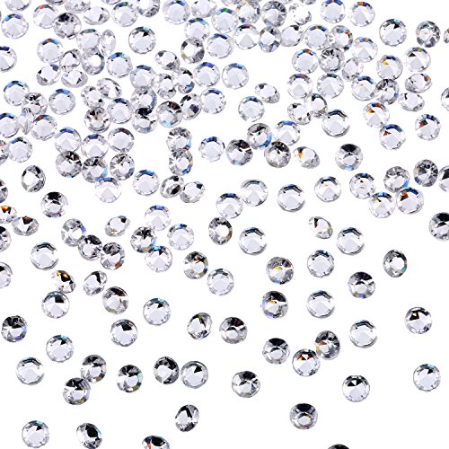 Transparente Hochzeits-Streudekoration, 10.000 Acryl-Kristalle, Diamanten, Strass für Hochzeit, Brautparty, Vasen, Perlen, acryl, farblos, 4.5 MM von Bememo
