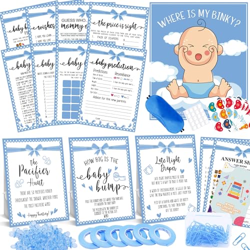 Babyparty-Spiele für Jungen, 12 Babyparty-Spiele für 50 Gäste, Babyparty-Spiele, lustige lustige lustige Coed blaue Babyparty-Spiele, Aktivitätskarten-Set Babyparty-Spiele für Jungen, 12 Babyparty-Spiele für 50 Gäste, Babyparty-Spiele, lustige lustige lustige Coed blaue Babyparty-Spiele, Aktivitätskarten-Set von Bemoor