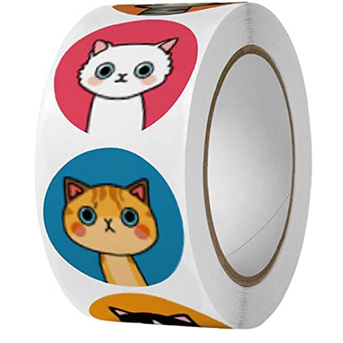 500 Stücke Kitty Katze Runde Niedliche Party Dekorative Aufkleber Schule Belohnung Aufkleber Scrapbooking Schreibwaren Aufkleber Roll 500 Stücke Kitty Katze Runde Niedliche Party Dekorative Aufkleber Schule Belohnung Aufkleber Scrapbooking Schreibwaren Aufkleber Roll von Bemvp