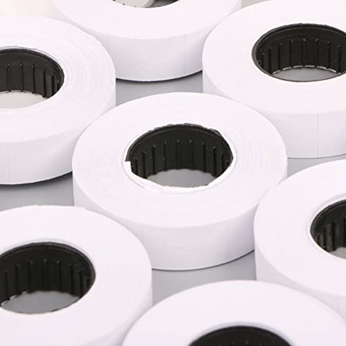 Bemvp 10 Rolls Etiketten Papier Refill Tag Mark Aufkleber Doppelzeile Für Mx-6600 Etikettierpistole von Bemvp