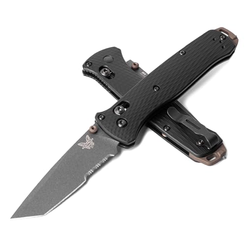 Benchmade - Bailout 537 Taktisches Messer mit schwarzem Aluminiumgriff (537SGY-03) von Benchmade