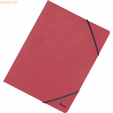 Bene Eckspannmappe A4 390g/qm Karton rot von Bene