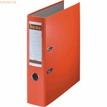 Bene Ordner A4 Kunststoff 80mm orange Bene Ordner A4 Kunststoff 80mm orange von Bene