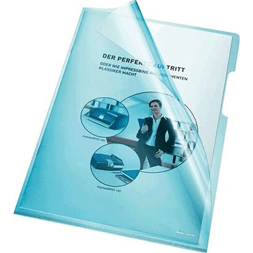 Bene Sichthüllen A4 PVC 150my blau VE=100 Stück von Bene