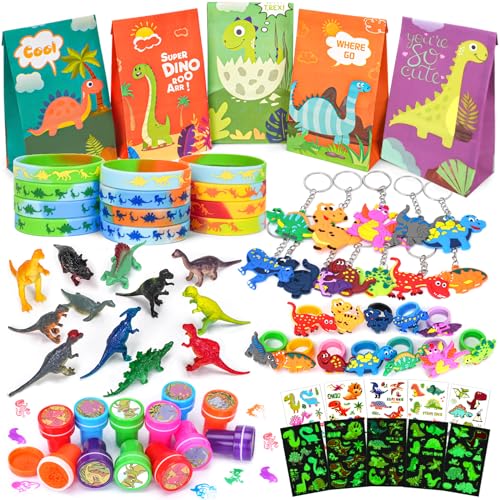 Beneony 89 STK. Dinosaurier Party Mitgebsel Kindergeburtstag Junge Dinosaurier Geschenketüte Mini Dino Figuren Tattoos Schlüsselanhänger Armbänder Ring Stempel Give Aways Kindergeburtstag für Kinder Beneony 89 STK. Dinosaurier Party Mitgebsel Kindergeburtstag Junge Dinosaurier Geschenketüte Mini Dino Figuren Tattoos Schlüsselanhänger Armbänder Ring Stempel Give Aways Kindergeburtstag für Kinder von Beneony