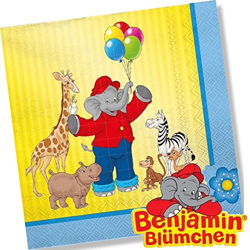Benjamin Blümchen 20 Servietten Kinderparty und Kindergeburtstag von DH-Konzept // Töröööö // Elefant Kinder Papierservietten Party Set Benjamin Blümchen 20 Servietten Kinderparty und Kindergeburtstag von DH-Konzept // Töröööö // Elefant Kinder Papierservietten Party Set von Onetobye