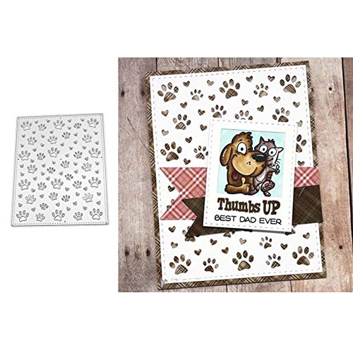 Benoon Metall-Stanzformen mit Hundepfoten-Pfotenabdruck, für Kartenherstellung, Scrapbooking, Papierkarten, Album, Schablone, Basteldekoration, silberfarben Benoon Metall-Stanzformen mit Hundepfoten-Pfotenabdruck, für Kartenherstellung, Scrapbooking, Papierkarten, Album, Schablone, Basteldekoration, silberfarben von Benoon