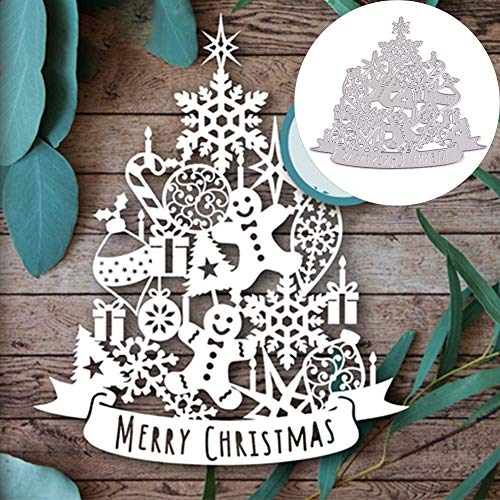 Benoon Xmas Lebkuchenmann Schneeflocke Schneidwerkzeuge, Metallprägeschablone für DIY Scrapbook Album Papierkarte Herstellung Handwerk Dekoration Silver Benoon Xmas Lebkuchenmann Schneeflocke Schneidwerkzeuge, Metallprägeschablone für DIY Scrapbook Album Papierkarte Herstellung Handwerk Dekoration Silver von Benoon