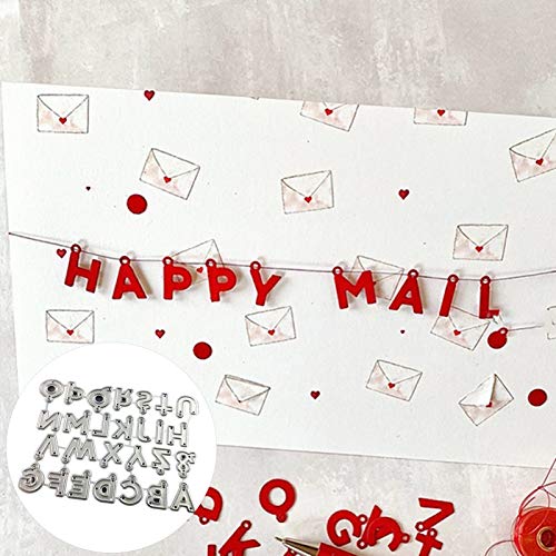Stanzschablonen für Scrapbooking, DIY-Form, einfache Alphabet-Anhänger, Stanzform, Kartenprägung, Scrapbooking, Schablone – Alphabet Stanzschablonen für Scrapbooking, DIY-Form, einfache Alphabet-Anhänger, Stanzform, Kartenprägung, Scrapbooking, Schablone – Alphabet von Benoon