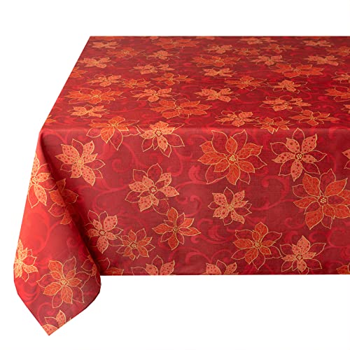 Benson Mills Bedruckte Tischdecke mit Weihnachtsstern-Motiv, 152,4 x 308,8 cm von Benson Mills