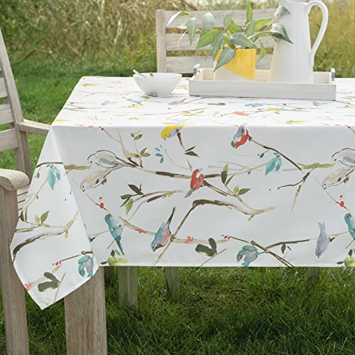Benson Mills Spring Menagerie Auslaufsichere Tischdecke für drinnen und draußen, Polyester, Mehrfarbig, 84 x 60 inch (Oblong) von Benson Mills