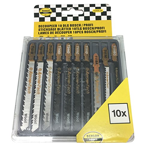 Stichsägeblätter T-Schaft für Stichsägen Stichsägeblatt Set Holz PVC Stichsägeblätter T-Schaft für Stichsägen Stichsägeblatt Set Holz PVC von Benson Tools